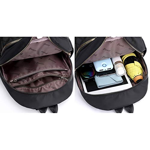 ForHe Mochila feminina moderna de nylon, bolsa escolar casual para livros, bolsa de viagem para meni
