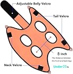 Dog Grooming Hammock Harness, Pet Grooming Sling Tools with Dog Nail Clippers/Trimmer,Nail File (Size:S)