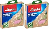 Vileda - Bayeta de microfibras recicladas, 100% microfibras, 3 bayetas Hechas de Botellas Pet recicladas, Multicolor (Paquete de 2)