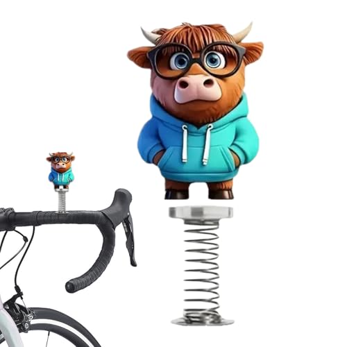 ダンシングトイズ,二次元 アクリル カートゥーン 首振り 人形,可愛くて 面白い 首振り 子牛 - 車内 オフィス デスク パーティー景品 家庭用