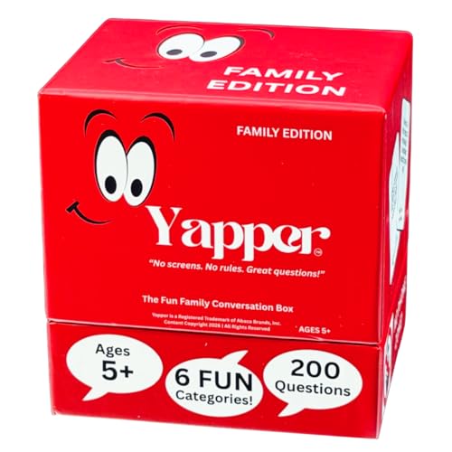 Yapper Family Conversation Card Game &ndash; No Screens, 200 Fun Questions for Kids...