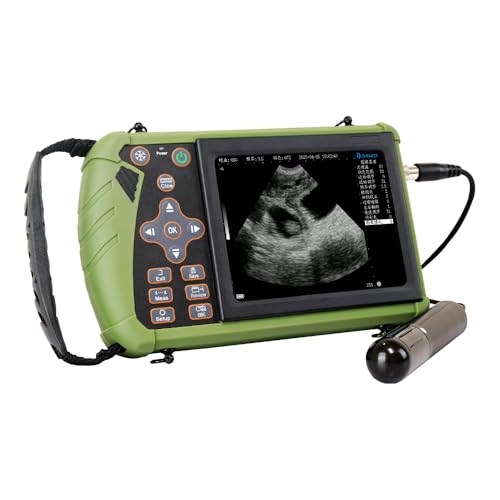 DAWEI Upgraded 3.5MHz Rectal & Convex Dual-Use Probe Veterinary Ultrasound Machine for Cattle and Horse, Portable Handheld Vet Scanner for Pregnancy and Reproduction Check on Farm
