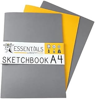 A4 Softback Notebook - Pack of 3 - Multipack - 130GSM - Softcover Starter Sketchbook - High Quality - Great Value Pack - Book Journal - Journal Set - Sketch Book Set