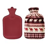 尾上製作所(ONOE) ゴム湯たんぽ1.6Lカバー付 MY-7301 [キャンプ 防災グッズ 家庭用 注水式 ウレタン エコ 袋 1.6リットル]