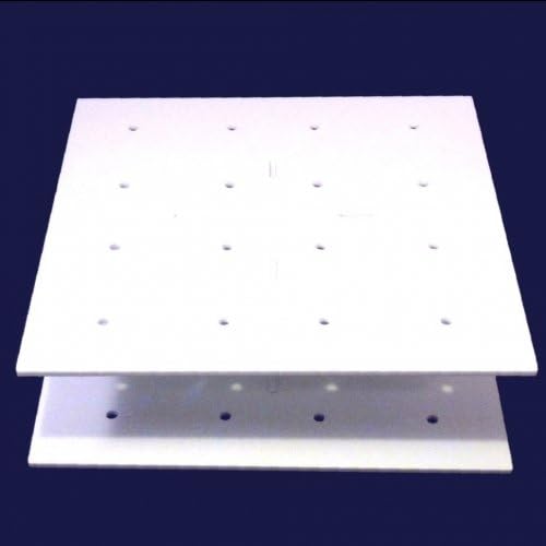 Square White Acrylic Cake Pop Stands 22cm, 16 holes 5cm approx apart, 6.5cm high.