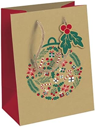 Clairefontaine - Ref 28785-3C - Medium-Sized Gift Wrap Bag for Presents (Single Bag) - 21.5 x 10.2 x 25.3cm in Size, 210gsm Material - Heroes of my Childhood Blue Design