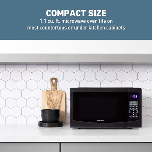 West Bend 1000-Watt Countertop Microwave Oven, Black #TOP10