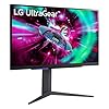 LG UltraGear 27GR93U Monitor Gaming 27" UHD 4K (3840x2160), IPS, 144Hz, 1ms (GtG), G-Sync Compatible, AMD FreeSync Premium, VRR, HDR 400, HDMI 2.1, DisplayPort 1.4, Flicker Safe, Nero