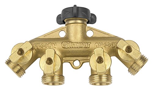 Gilmour Brass 4-Way Connector 44GF