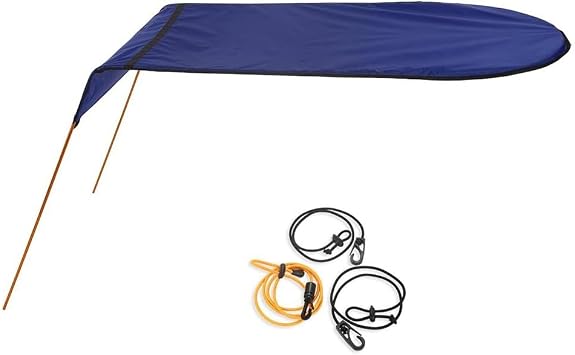 for KAYAK Cover Boat Shade Canoe for KAYAK Umbrella Sun Shade Canopy For Single Person, for KAYAK Canoe Awning, Ripstop Oxford Cloth, Sunburn for PROTECTIONNavy Blue