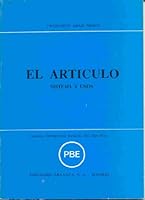 El artículo: Sistema y usos (Colección Problemas básicos del español) 8474580021 Book Cover