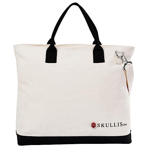 Skullis Gem Skull Canvas Bag, Red Jasper Carved Crystal Skull, Chic & of Huge Capacity, for Both Women & Men - Leisure Handbag/Portable/Single Shoulder/Crossbody4