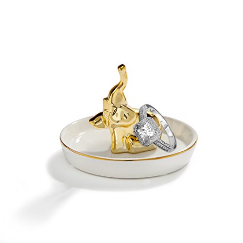 Studio 10 Gold Elephant Por Ring Holder