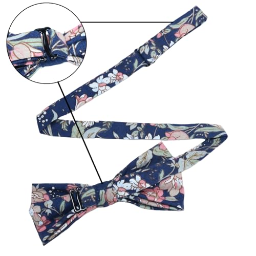 Image of AUSKY 8 PACKS Elegant Adjustable Pre-tied Bow Ties for Men Boys (1&4&5&6&8 Pack for option)