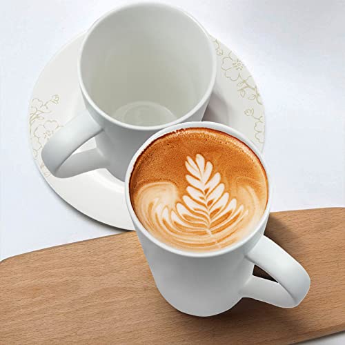 Yinuowei 20Oz Ceramic Coffee Mugs Large Latte Mugs Modern White Drinking Cups With Handles Set Of 4 Perfect For Tea, Coffee, Cocoa #TOP7