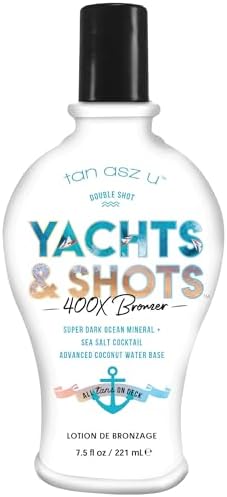 Tan Asz U Yachts & Shots 400X Bronzer Indoor Tanning Lotion, 7.5 Fl Oz
