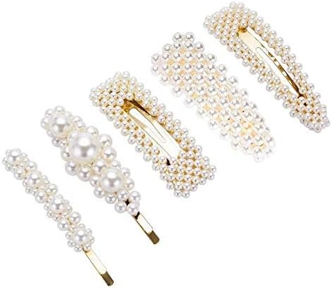 パールヘアピン 大人気ヘアクリップ 可愛いヘアピン ヘアピン 樹脂 パール アメリカピン セサリー 髪留め パッチン留め 髪飾り おしゃれ パッチン留め ヘアピン結婚式 卒業式 入学式 パーティ5枚セット A Demcoms Net