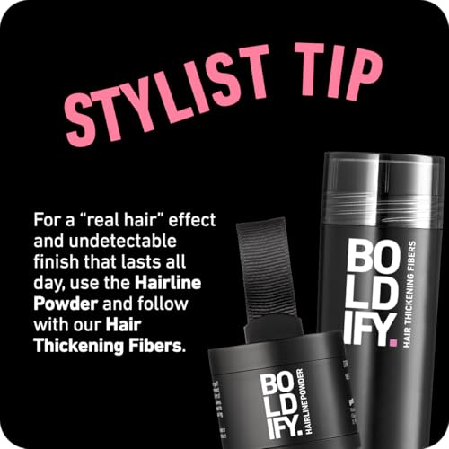 BOLDIFY Hairline Powder - Root Touch Up Hair Color for Gray Coverage - Bald Spot Concealing Hair Powder for Women & Men - 24-Hour Stain-Proof - Light Blonde - 3