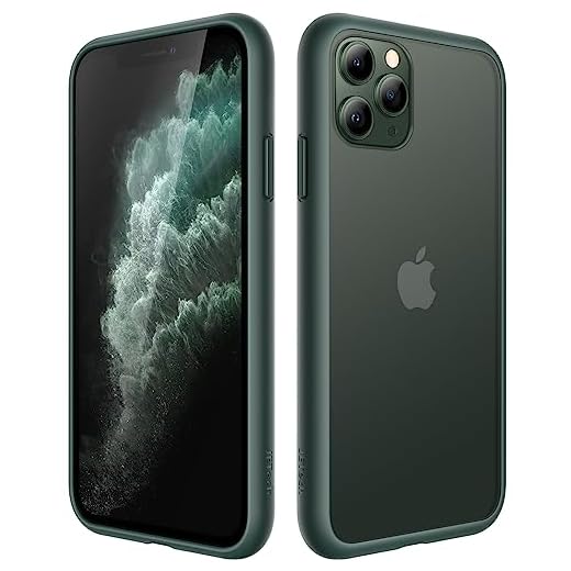 JETech Matte Case for iPhone 11 Pro, Dark Green