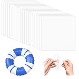 20 Piezas Reparación de Parches para colchones Inflables Autoadhesivos Transparentes Impermeable TPU Parches Reparación de Piscina Pegatinas, 3.46 x 3.46 Pulgadas para Juguetes Inflables Toldos
