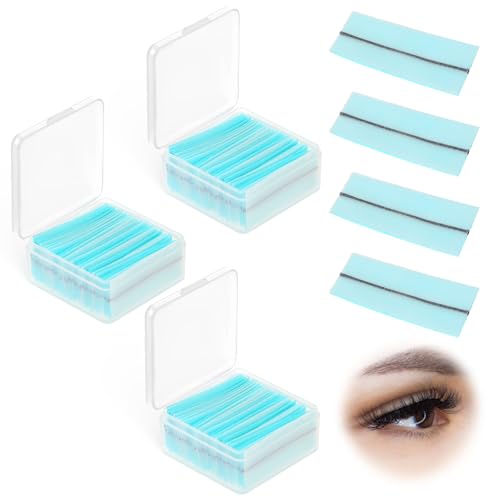 120PCS Self Adhesive Eyelashes Tape, Strong-Hold False Lashes Adhesive Strips Reusable Lash Glue Strip Lash Glue Liner for Fluffy Mink False Lashes Natural Look Long Lasting Lash Buddy