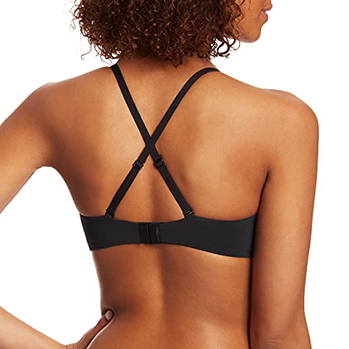 Maidenform Womens Pure Comfort Modern Scoop Neck Wireless T Shirt Bra, Black, Small Us #TOP3
