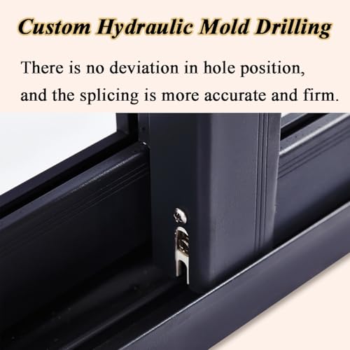 Ventana de sótano horizontal de aluminio y vidrio templado resistente 5