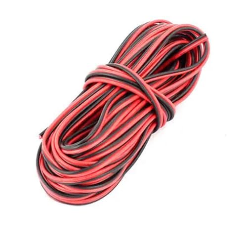 Câble 22AWG étanche en PVC rouge et noir 9m pour réparer vos circuits électriques extérieurs