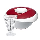 Contenido del envío: 1 x juego de Westmark, 1 x cuenco con tapa, 3,5 litros + 1 x vaso medidor Gerda con cono de medición fino, 0,5 litros, material: plástico (PP/PE/SAN), color: blanco/rojo/transparente, 315522E8