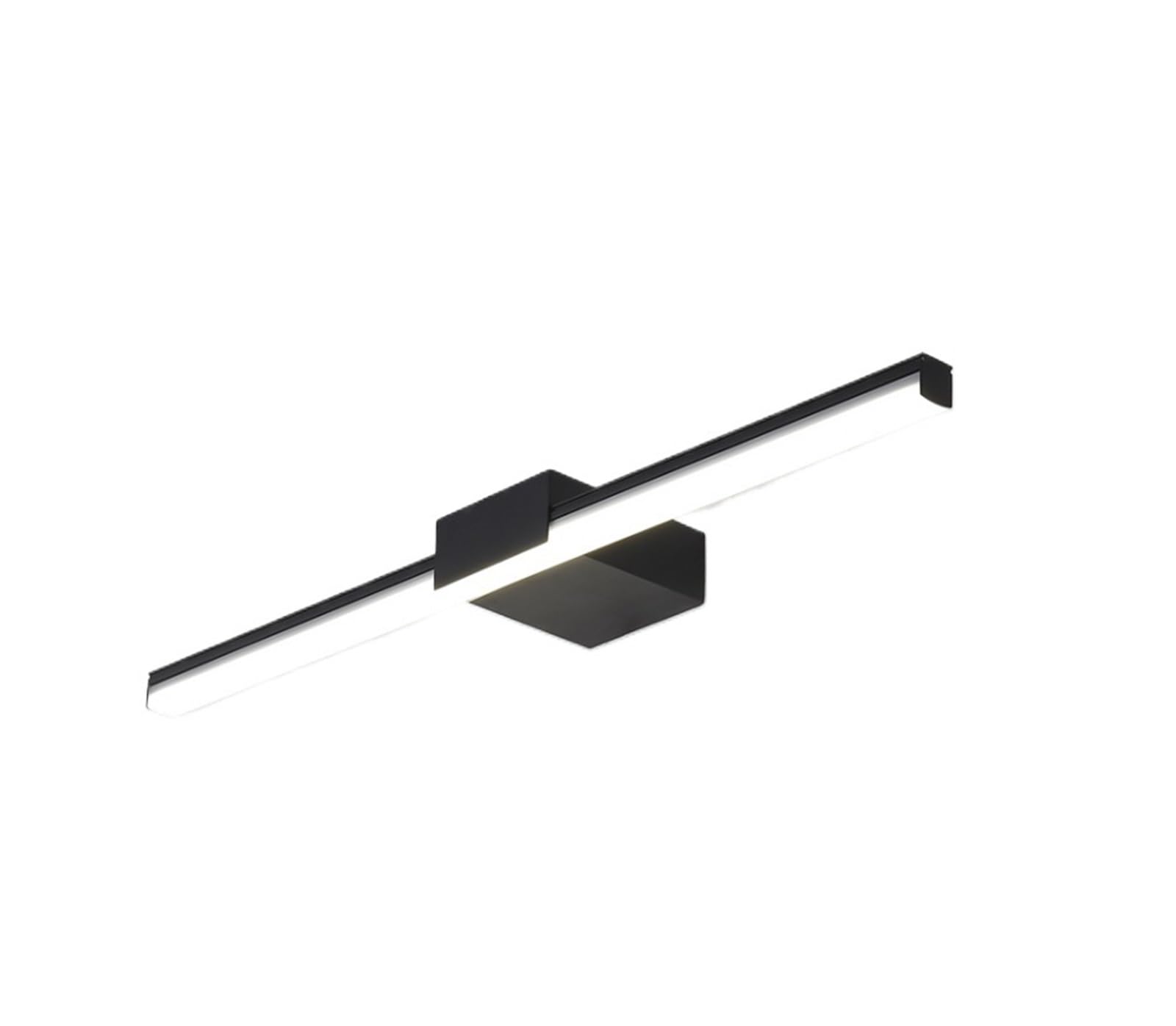 CUDTAPI Led Wall Lamp Bathroom Vanity Light 40cm 55cm AC85-265V, Indoor Modern Wall Sconces Mirror Wall Light Fixtures Black White(40CM 8W,5500-7000K)
