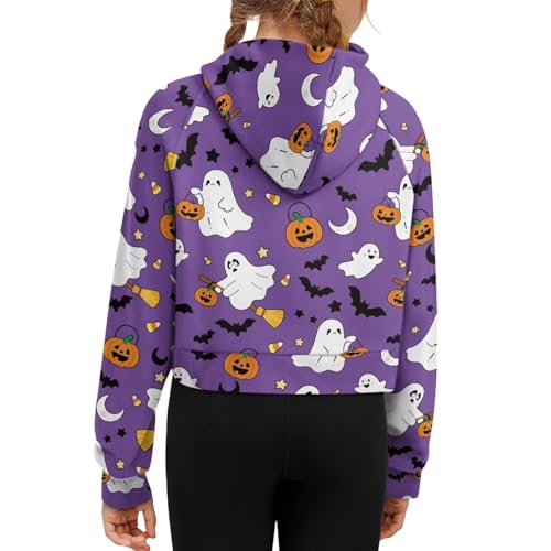 Girls' Hoodies Sweatshirts Half Zipper Pullover Crop Tops for Girls Long Sleeve Spring Fall Winter Outwear3