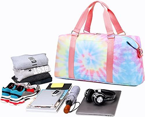 Travel Duffel Bag Girls Ladies Women Overnight Bags Sports Tote Gym Duffle Tie-dye Shoulder Bag Carry On 2 Travel Duffel Bag Girls Ladies Women Overnight Bags Sports Tote Gym Duffle Tie-dye Shoulder Bag Carry On
