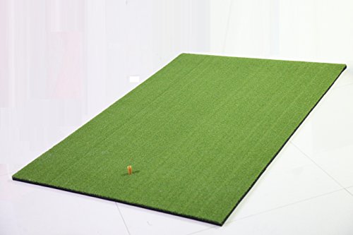 P4G 3.3' X 5' Primary Putting Practice Mat Golf Hitting Mat With 12Mm Nylon Turf, Your Size Including One 12Mm Rubber Teequipment #TOP2