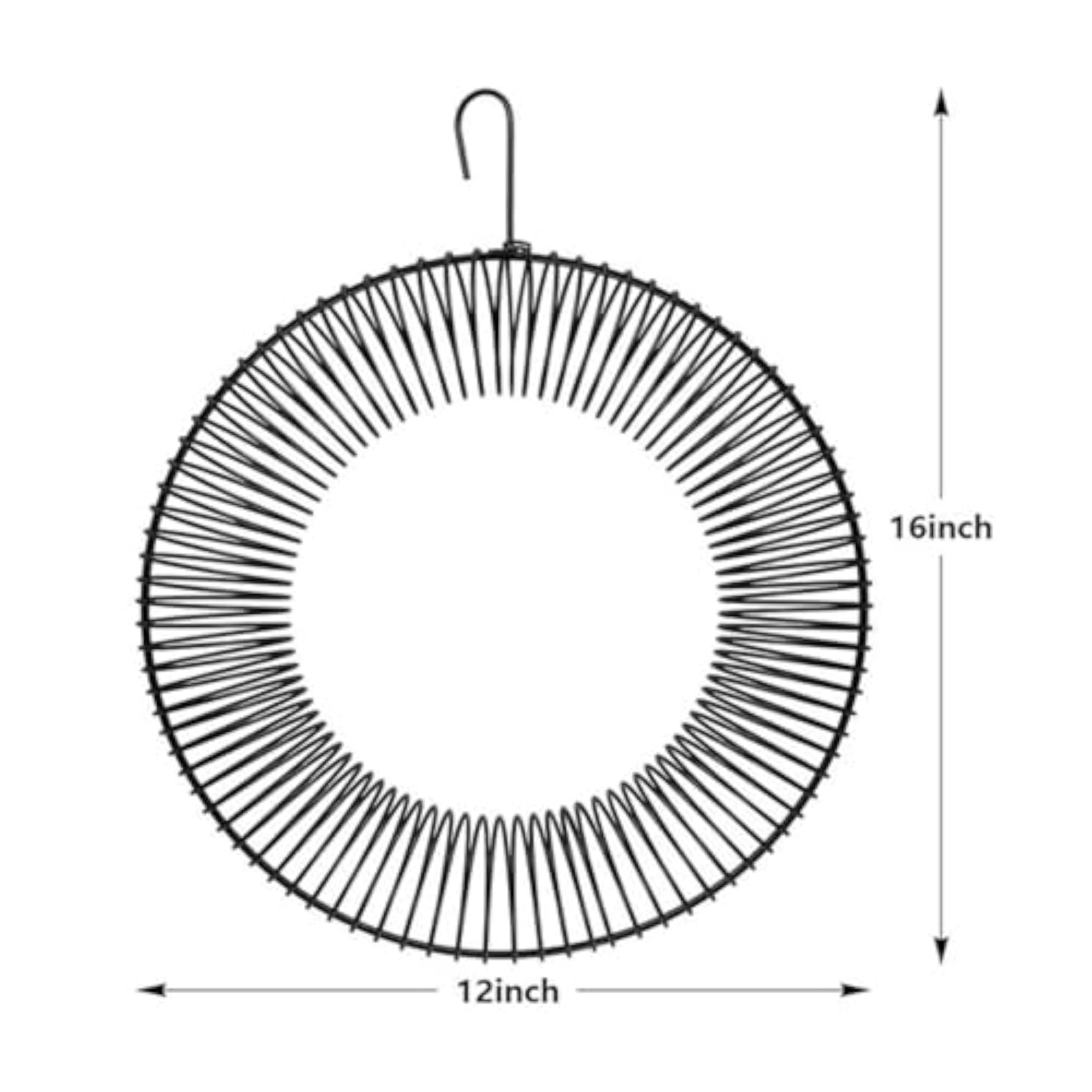 Large Capacity Spiral Wire Peanut Feeder, Powder-Coated for Garden