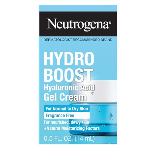 Kenvue Neutrogena Hydro Boost Water Gel, 24 Hr Hydration for Normal/Oily Skin, Signature Fragrance, Face Moisturizer with Hyaluronic Acid, Skin Care for Juicy, Deeply Hydrated Skin, 1.7 oz