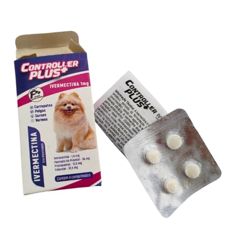 Controller Plus - Remédio Anti Pulgas, Carrapatos, Vermes E Sarnas 12 Comp 5kg