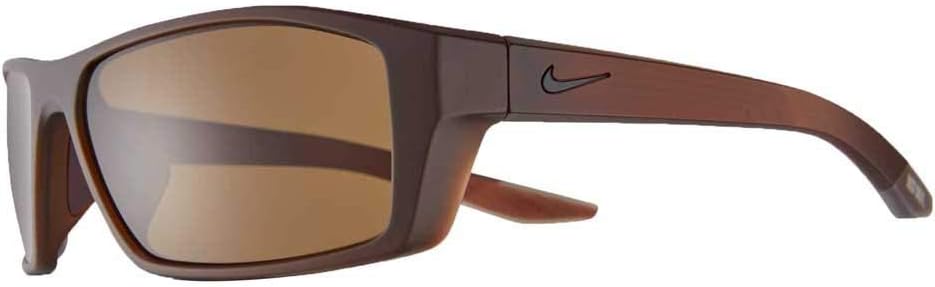 Nike CT8228-233 Brazen Shadow Sunglasses Matte El Dorado/Black Frame Color, Dark Brown Lens Tint