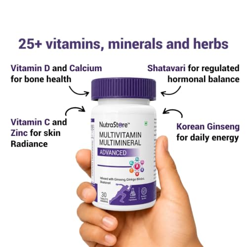Image of NutraStore Multivitamin Multimineral Advanced Tablets for Men & Women | 30 Tablets (Pack of 2)