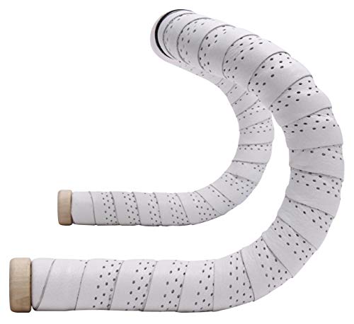 Gusti Handlebar Leather-Fausto C. Tape With Structure Cork Racing Bike Leather Strap Handlebar Tape Grip Tape Bicycle Accessories Accessories Bicycle Handlebar Tape 61.8 In White Leather #TOP5