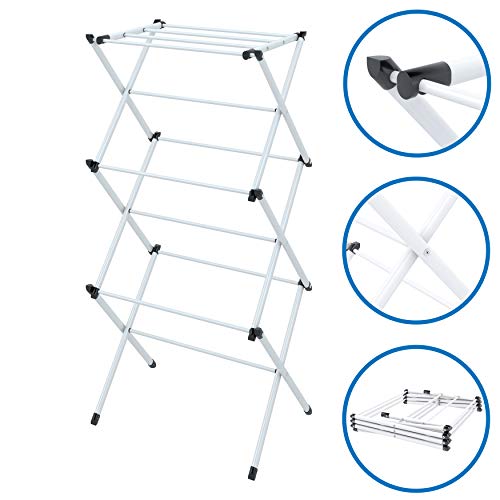 Mabel Home Foldable Clothes Drying Laundry Rack (White) #TOP1