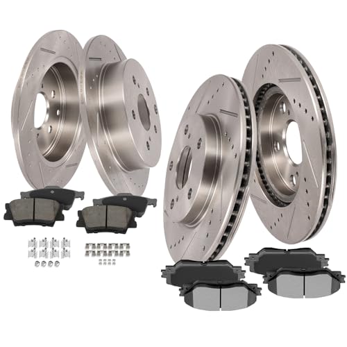 Image of SCITOO Brake Kits 31440;31443;D1210;D1212 Front Rear Brake Rotors Brake Pad | Fit For Lexus For HS250h 2010-2012,For Toyota For RAV4 2006-2018