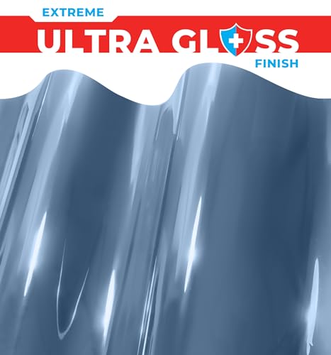 Image of ColorFusion PPF by VViViD, Gloss China Blue Dry Apply PPF Vinyl Car Wrap Roll 1.3ft x 5ft