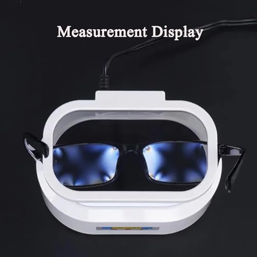 Medidor óptico de tensión de lente con luz LED y temporizador, evalúa la distribución de la fuerza y la iluminación para lentes ópticas, ideal para tiendas de gafas y fábricas