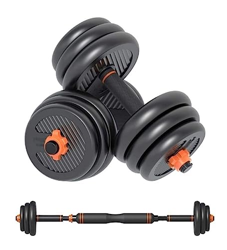 JFGCTYHXY Mancuernas,Mancuernas, Juego de 2 Mancuernas Desmontables for Mujer y Hombre, Ideal for Fitness en casa, Gimnasio pérdida Peso(10kg(5kg*2))