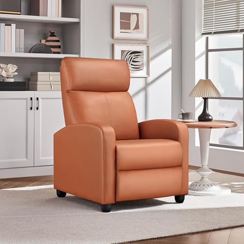 image for Yaheetech Recliner Chair PU Leather Recliner Sofa Home Theater Seating