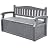 Devoko 80 Gallon Storage Bench Deck Box Lockable for Patio Furniture, Garden Decor and Outdoor Seating for Cushions, Garden Tools and Pool Supplies (Grey)