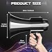 MyMealivos 30W Megaphone with Siren & 240s Record-Adjustable Vol Control Cover Up to 300 ft Range Fit for Sport Games Cheerleading Coaches Event Organizers-Black