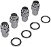 Dorman 711-308 Wheel Nut Chrome Std. Mag 2-Pc M12-1.50 Compatible with Select Models, 4 Pack