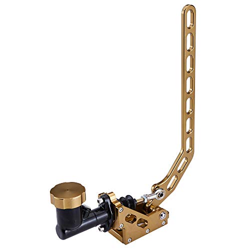 Kyostar Aluminum Racing Handbrake, Hydraulic Drift Handbrake Lever Long Arm Brake Lever, Adjustable Hydro E-Brake, 15.75" Universal Handbrake E-Brake for Rear Wheel Lockup. (Titanium)