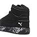 PUMA Unisex-Child, Rebound Layup Mountain Park, Black Black, Big Kid, 4
